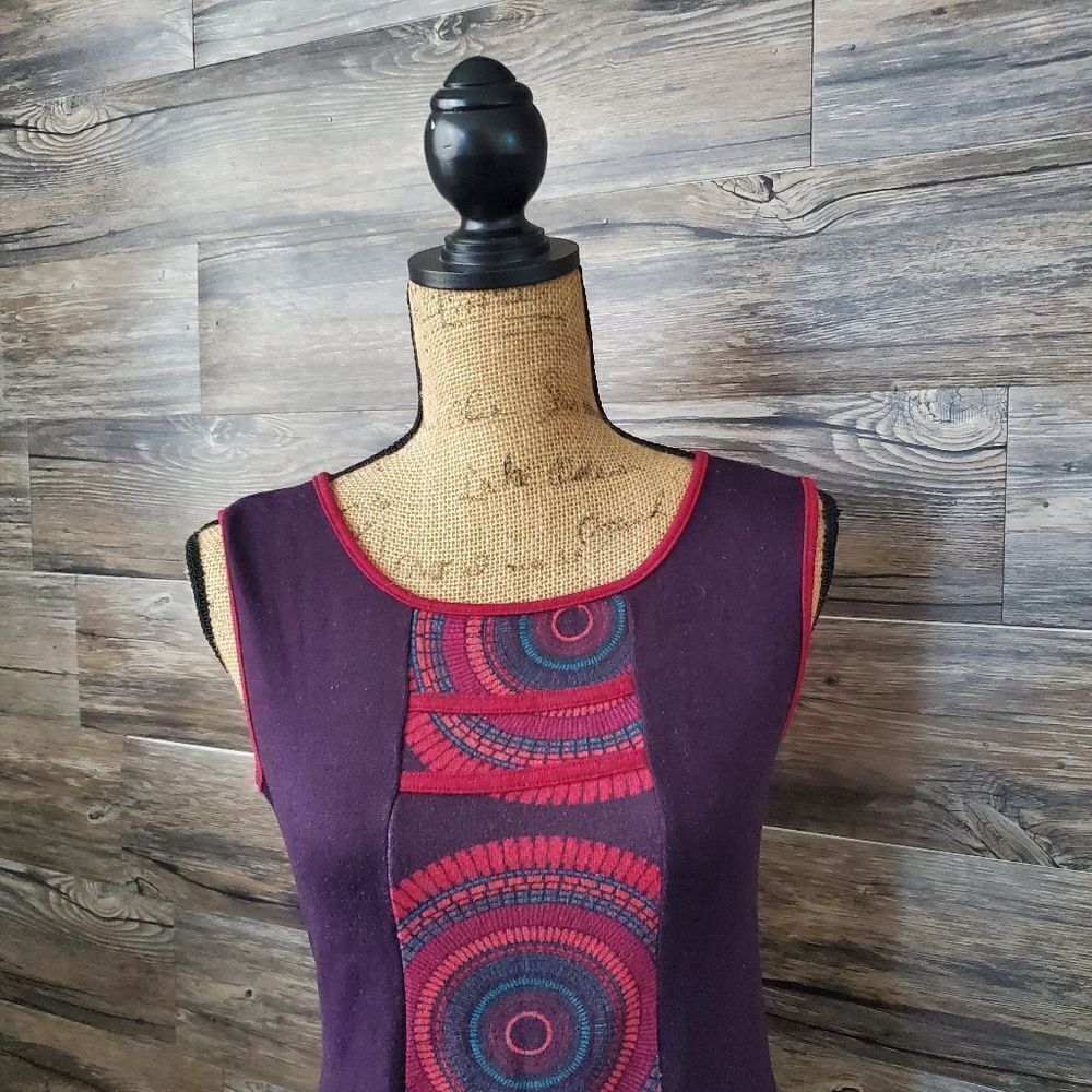 Keawa Purple and Pink Floral Sleeveless Dress Small - Picture 2 of 7